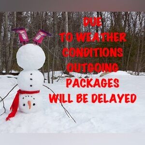 Snowman with Red Scarf and Purple Shoes